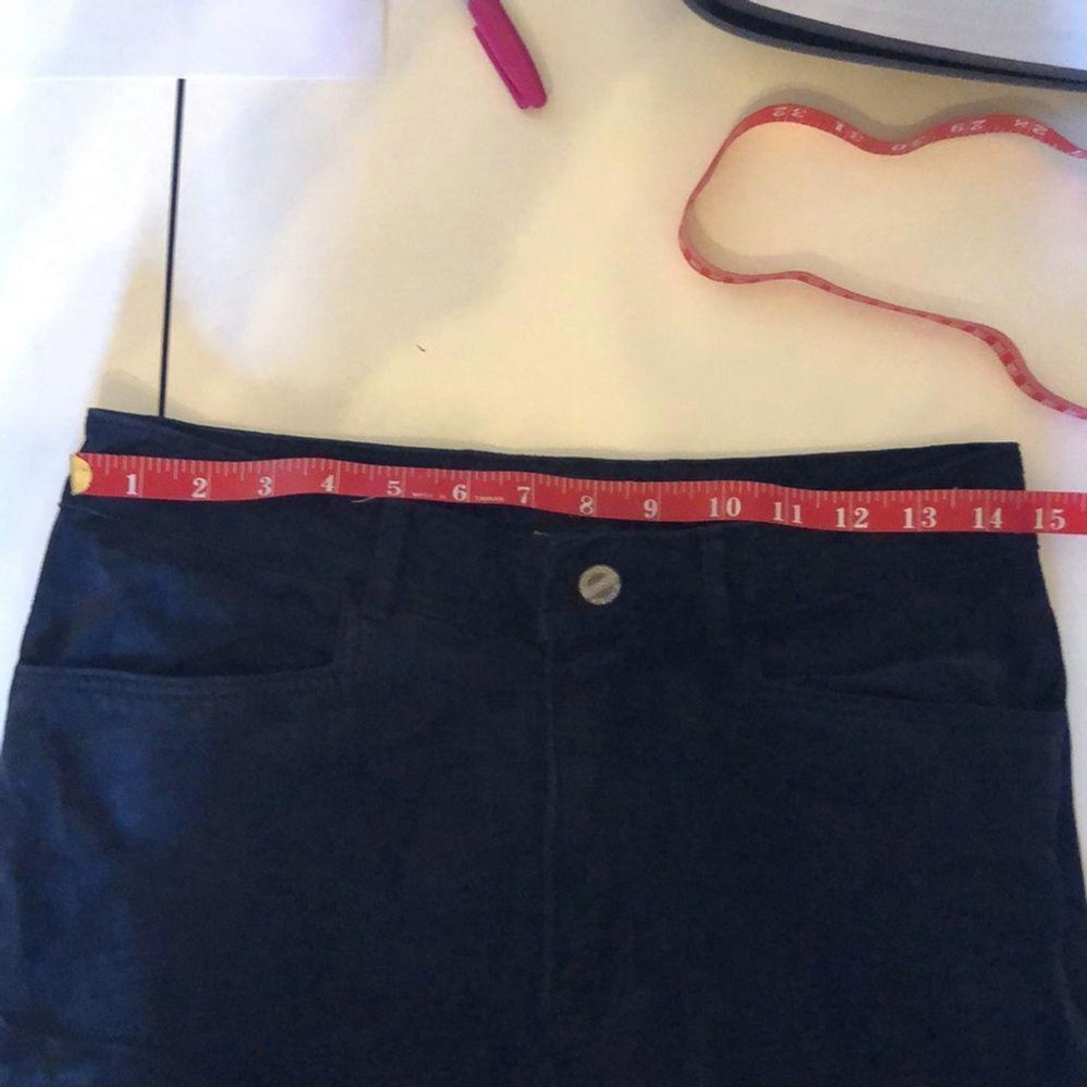 Jou Jou Stylish Black Suede 100% Leather Pants for Casual Wear - Size 9/10 - Picture 3 of 5